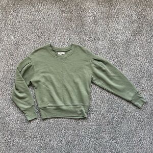 Madewell Gathered Puff-Sleeve Sweatshirt